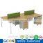 Modular call center cubicles workstation 8 person partition workstation