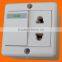 European style surface mounting 2 pin socket with grounding (S2010)