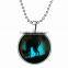 Halloween festival jewelry wholesale black cat pendant necklace