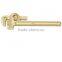 Non sparking hand tools aluminum bronze pipe wrench