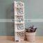 Plastic material foldable corner rack