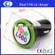 dual usb car charger business anniversary gifts with custom epoxy sticker