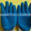 13 guage yellow cotton latex foaming coated gloves