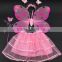 Butterfly Wire Wing Fairy Wand Plastic Headband Polyester Tulle Skirt Set