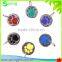 promotion fahsion pet id tag /round dog tag/ colourful dog id tag with key ring