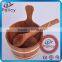 Bottomless Two Tone Sauna bucket with plastic liner, wooden sauna bucket