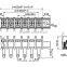 UTL 2016 New Products Factory US Japan Type Barrier Screw Clamp PCB Terminal Blocks Pitch 8.255mm