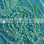 LATEST MESH EMBROIDERY FABRIC WITH PEARLS FOR WEDDING DRESS