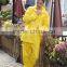 High visibility yellow motorcycle riding rain suit