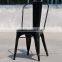 Vintage Retro Style Metal Industrial Colorful Chair for Cafe Bar Bistro