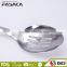 TSY003-SLS Stainless Steel Mirror Finished Slotted Spoon with White PP and Black TPR handle Kitchen Tool
