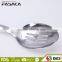 TSY003-SLS Stainless Steel Mirror Finished Slotted Spoon with White PP and Black TPR handle Kitchen Tool