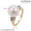 13888 Xuping Fashion 18K+White color perfect pearl rings for women