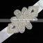 Crystal mesh rhinestone bridal sashes trimming belt for wedding dress R8022