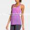 wholesale plain 95% cotton 5% spandex rose red yoga tank top