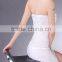 Sexy Night Club Dress Beading Decorative Lace Transparent Low Breast Sheath Over Hip Bare-Back Strapless Sexy Club Dress