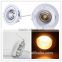 Pure aluminum warm white indoor 8w cob led downlight with angle of 70 degree
