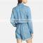 2015 fashion summer latest dress designs for ladies in denim fabricJXH304
