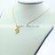 Mother and Daughter Fashion Jewelry, Full Gold with Zircon Long Heart Necklace