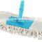 Flat microfiber mop with telescopic handle