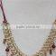 Newest Gold Feather Pendant Necklace Short Chain Rose-gold Charm Connected Necklace 2016 Fashion Style Wholesale