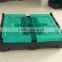 HDPE foldable perforated crate for storage/four-entry easy handling folding crate