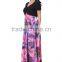 hot stamp mosaic Jumpsuit deep V collar plus size dress