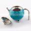 stainless steel 18/8 sprayed color food safety round 1.3L tea pot/water kettle/mug with three legs