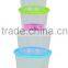3pcs High Quality PP Plastic Vacuum Microwave Food Container