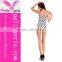 Backless Printed Custom Made One Piece Bathing Suit