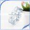 Handmade wide pressed real baby's breath blue dried flower resin bangle for women