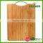 High quality bamboo antibacterial cutting board with S/S handle wooden chopping board with handle