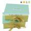 Fancy New Luxury Flat Pack Recycled Paper Folding Box Ribbon Closures