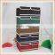 Two lids non-woven storage box with division inside