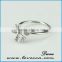 zircon Crystal Love heart Ring 5.5/6/7/8/9 Size