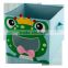 Smiling Monkey Cartoon Felt Mesh- Window Storage Box Bin, Book Lego Toy Organizer Case