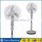 Factory supply 16inch 18inch electric dc rechargeable battery oscillating pedestal fan with remote