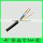 VDE power cord with UK 3 pin BS 1363 electric plug and IEC C13 connector
