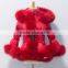 2015 wholesale women red down jacket with fur trim for women D15