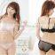 2014 Black&Pink Angel Royal Elegant Sexy Hot Selling Lace Bra Set for party