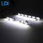 2016 Factory Price High Power 12V Slim Metal housing LED COB DRL Day Light for Car