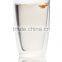 clear borosilicate glass double glass cup for factory