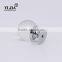 1 1/6 Inch Chrome Plated Zinc Base Clear Crystal Handle