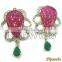 Ruby Diamond 14K Gold Earrings, Gold Earrings, Earrings Jewelry