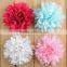 New design top quality mesh flower handmade fabric flower wholesale custom-made headwear flower