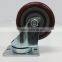 JY-403|Rubber caster with brake|Anti-static trundle|All-round adjustable caster
