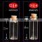 Top quality different size bottle with aluminum cap, penicillin bottle floating bottle glass good luck wishing bottle