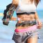 Camouflage color flip running belt lycra runner waist bag spandex/lycra running sports belt