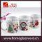 Santa and Snowman Ceramic Christmas Mugs for Coffee or Hot Cocoa