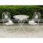Antique White Foldable Garden Patio Table Set PL08-6242